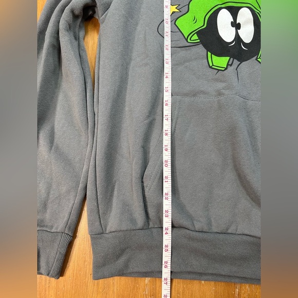 Looney Tunes Gray Hoodie with Marvin The Martian - Picture 3 of 6